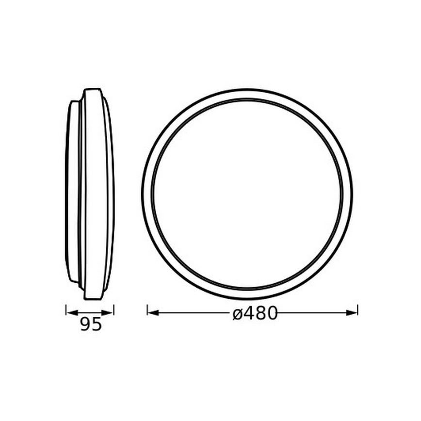 Osram - ORBIS LONDON LED Ceiling Light LED/36W/230V Ø 48 cm White