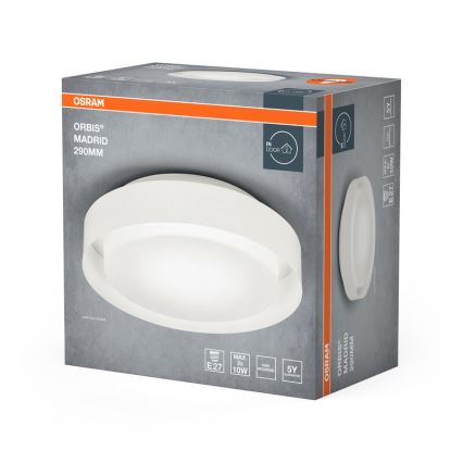 Osram - ORBIS MADRID ceiling light 2xE27/10W/230V, Ø 29 cm, white