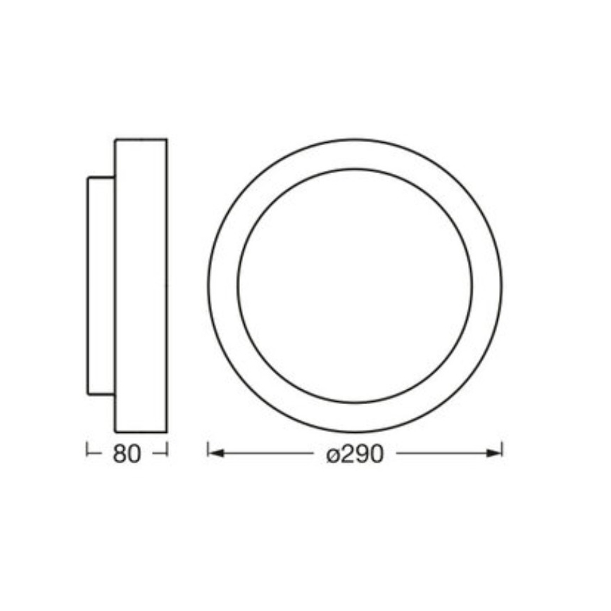 Osram - ORBIS MADRID ceiling light 2xE27/10W/230V, Ø 29 cm, white