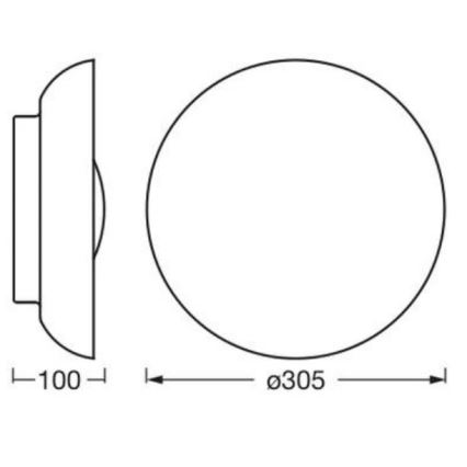 Osram - ORBIS MILAN ceiling light 2x E27 / 10W / 230V, Ø 30.5 cm, brown
