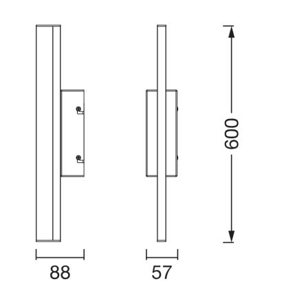 Osram - Dimmable LED bathroom mirror light ORBIS MIRROR LED/10W/230V 3000/4000K 60 cm IP44 white
