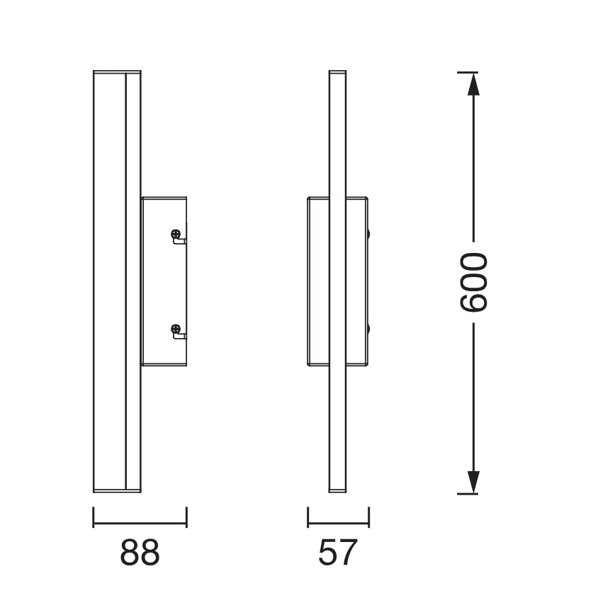 Osram - Dimmable LED bathroom mirror light ORBIS MIRROR LED/10W/230V 3000/4000K 60 cm IP44 white