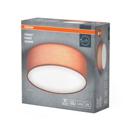 Osram - ORBIS PARIS Ceiling Light 1xE27/25W/230V Ø 30 cm, Brown