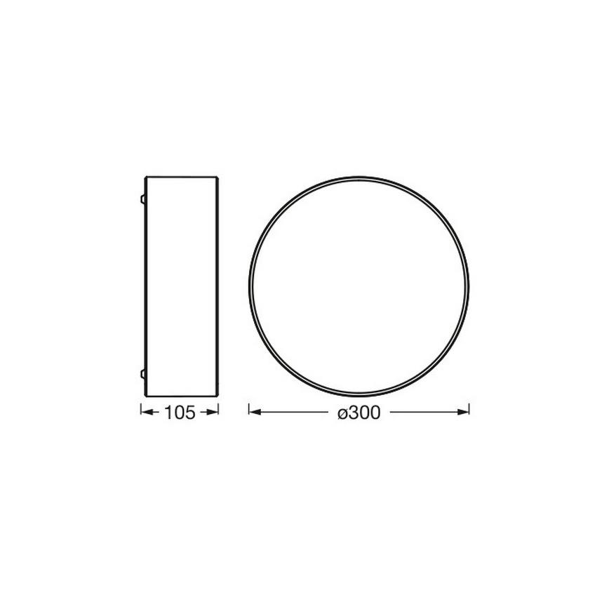 Osram - ORBIS PARIS Ceiling Light 1xE27/25W/230V Ø 30 cm, Brown