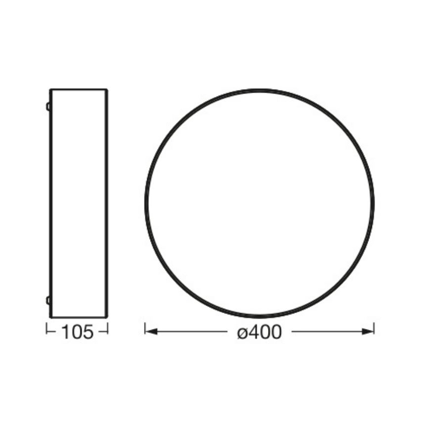 Osram - ORBIS PARIS ceiling light 2xE27/25W/230V Ø 40 cm white