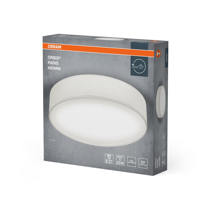Osram - ORBIS PARIS ceiling light 3xE27/25W/230V Ø 48 cm white