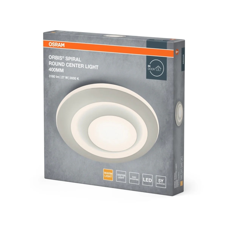 Osram - ORBIS SPIRAL LED Ceiling Light 27W/230V Ø 40 cm White