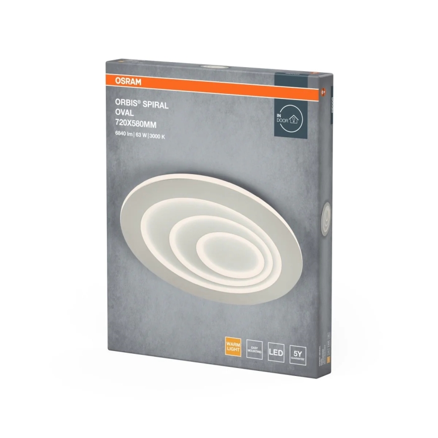 Osram - ORBIS SPIRAL LED Ceiling Light/63W/230V white