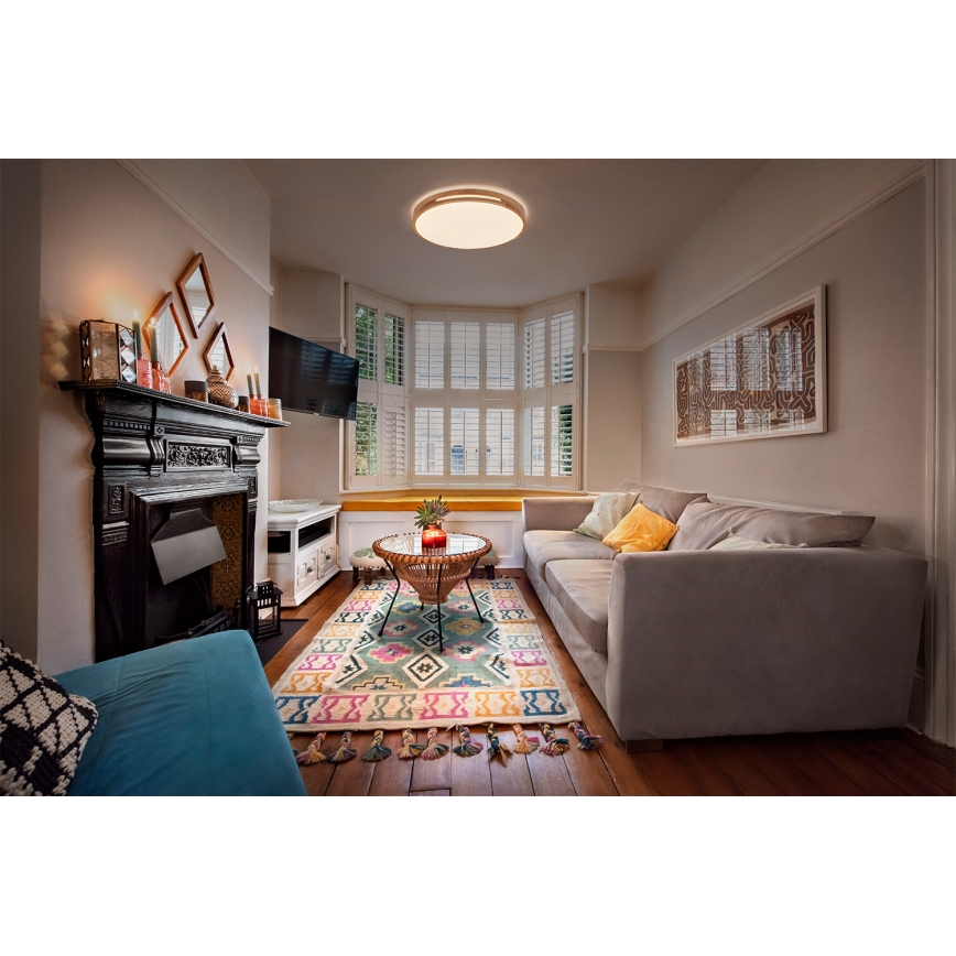 Osram - ORBIS WOODBURRY LED Dimmable Ceiling Light, 16W/230V, Ø 30 cm