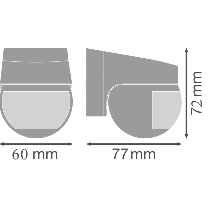 Osram - Outdoor infrared motion sensor 230V IP44 black