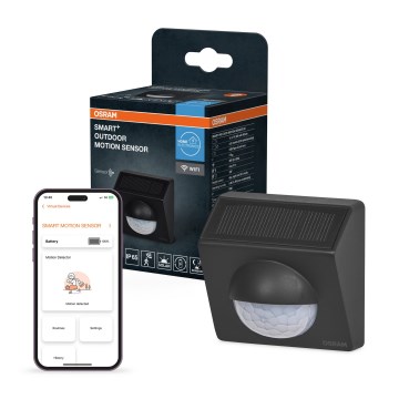 Osram - Outdoor solar-powered motion sensor SMART+ 3.7 V Anthracite IP65 Wi-Fi 800 mAh