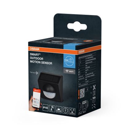 Osram - Outdoor solar-powered motion sensor SMART+ 3.7 V Anthracite IP65 Wi-Fi 800 mAh