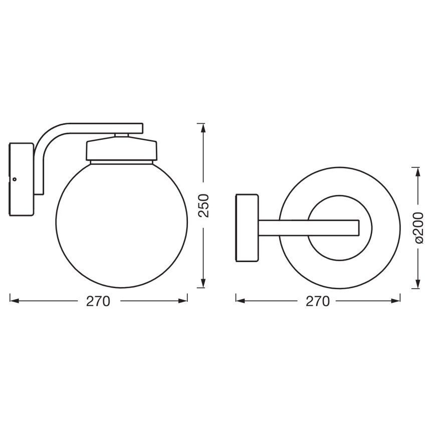 Osram - Outdoor wall lamp ENDURA CLASSIC 1xE27/40W/230V IP54 anthracite