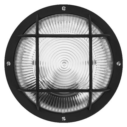 Osram - Outdoor wall light BULKHEAD 1xE27/10W/230V Ø 19 cm IP54 black