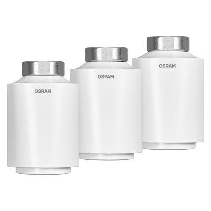 Osram - Pack of 3 SMART+ Thermostatic Radiator Heads (3x AA) - Wi‑Fi
