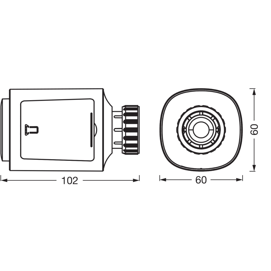 Osram - Pack of 3 SMART+ Thermostatic Radiator Heads (3x AA) - Wi‑Fi