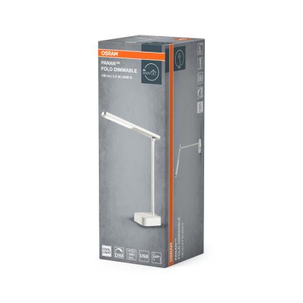 Osram - PANAN Dimmable LED Touch Table Lamp, 5.2 W / 5 V, 1200 mAh, CRI 90
