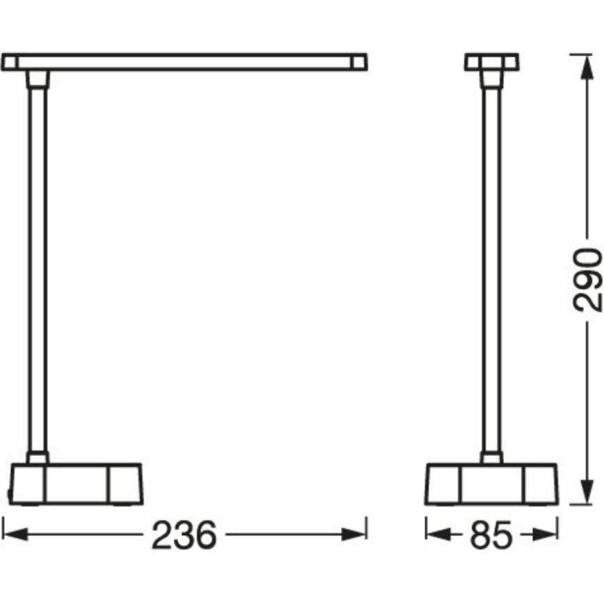 Osram - PANAN Dimmable LED Touch Table Lamp, 5.2 W / 5 V, 1200 mAh, CRI 90