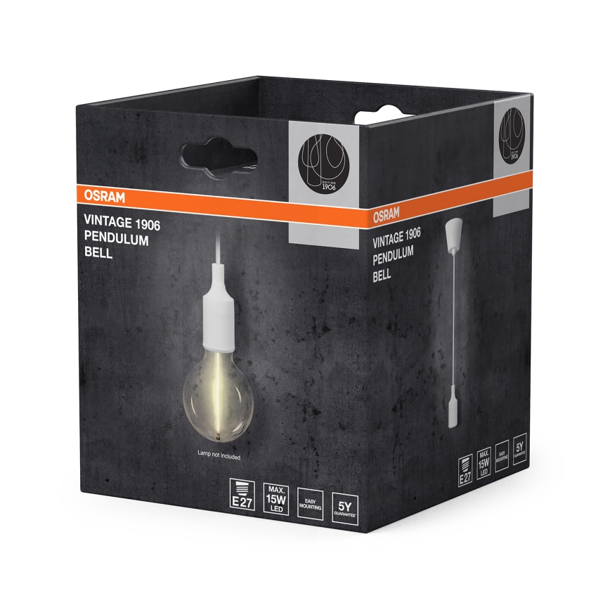 Osram - PENDULUM BELL power cord 1xE27/15W/230V white