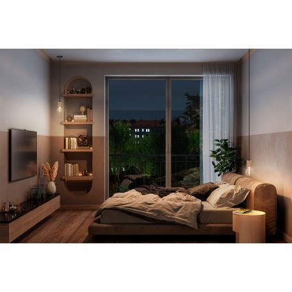 Osram - PENDULUM CYLINDER wooden power cable 1xE27/15W/230V