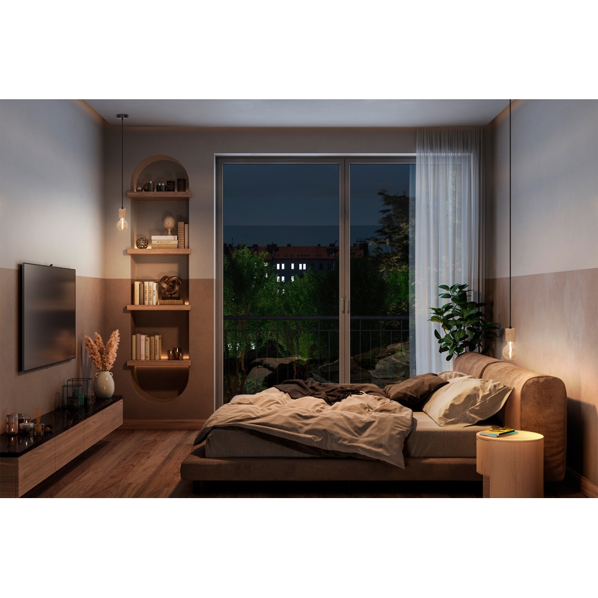 Osram - PENDULUM CYLINDER wooden power cable 1xE27/15W/230V