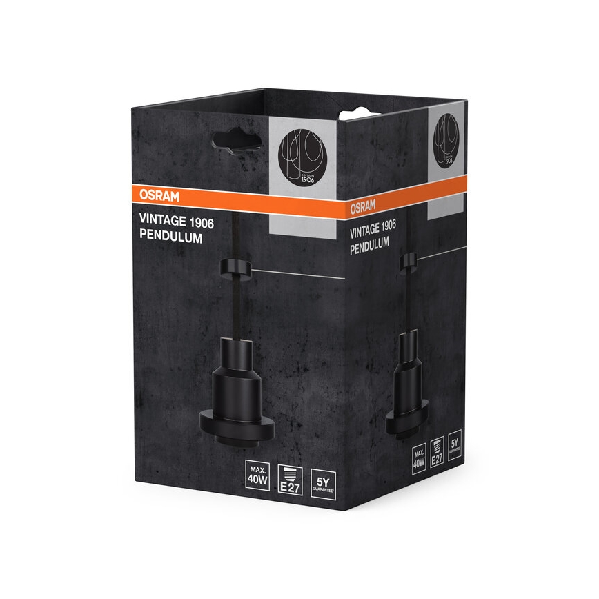 Osram - PENDULUM power cord 1xE27/40W/230V black