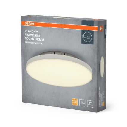 Osram - PLANON LED Ceiling Light 20W/230V 3000K Ø 30 cm White