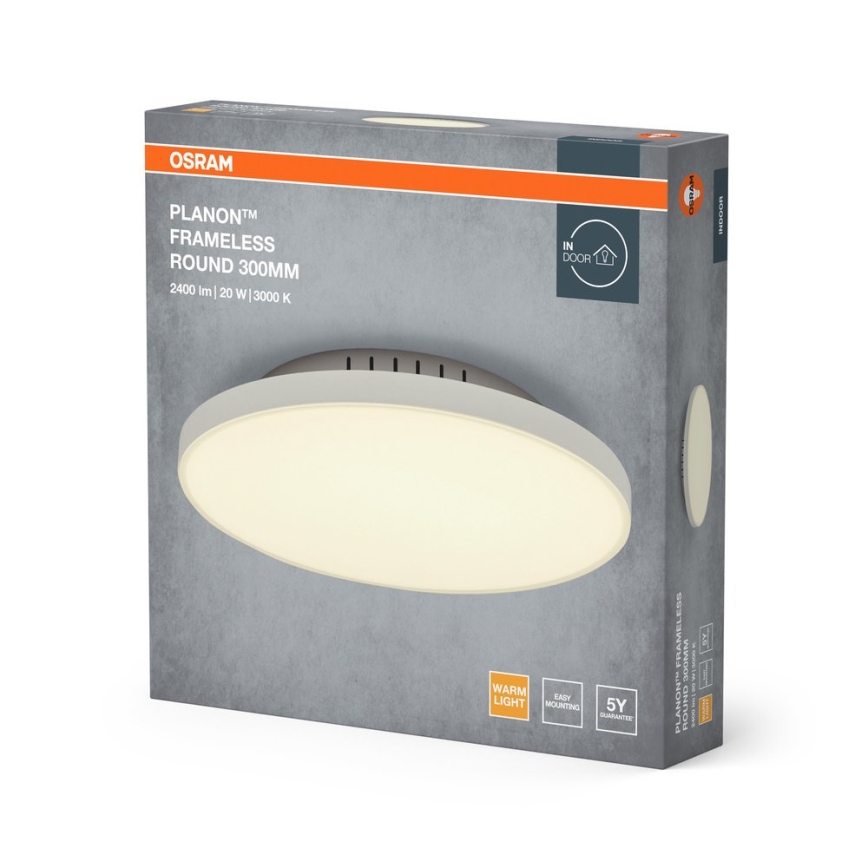 Osram - PLANON LED Ceiling Light 20W/230V 3000K Ø 30 cm White
