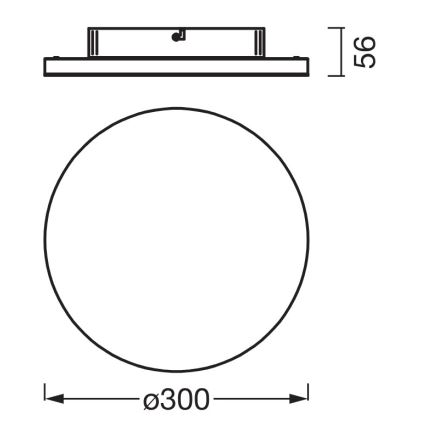 Osram - PLANON LED Ceiling Light 20W/230V 3000K Ø 30 cm White