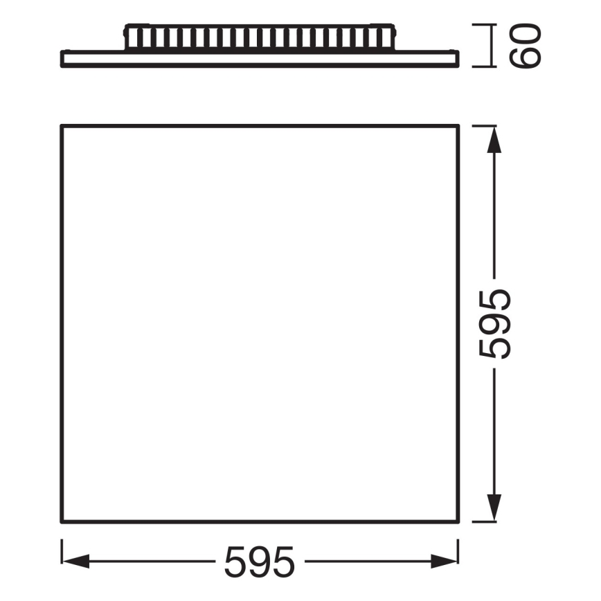 Osram - PLANON surface-mounted LED panel 40W/230V 3000K 60x60 cm white