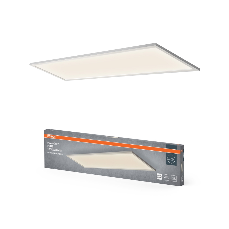 Osram - PLANON Surface-mounted LED Panel 40W/230V 4000K 30x120 cm White