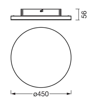 Osram - PLANON Surface-Mounted LED Panel LED/28W/230V/3000K Ø 45 cm White