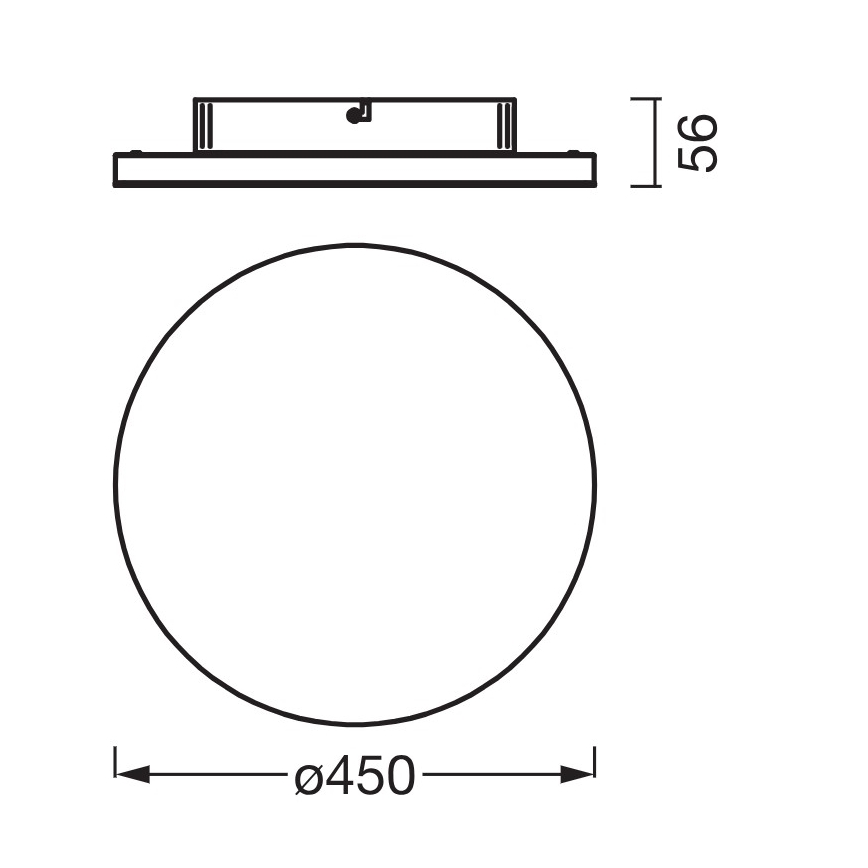 Osram - PLANON Surface-Mounted LED Panel LED/28W/230V/3000K Ø 45 cm White