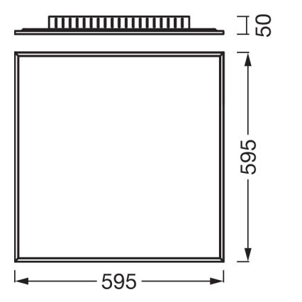 Osram - PLANON Surface-mounted LED Panel LED/40W/230V 4000K 60x60 cm White