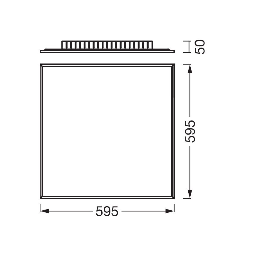 Osram - PLANON Surface-mounted LED Panel LED/40W/230V 4000K 60x60 cm White