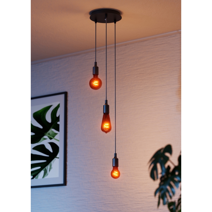 Osram - Power cable PENDULUM BELL 1xE27/15W/230V black