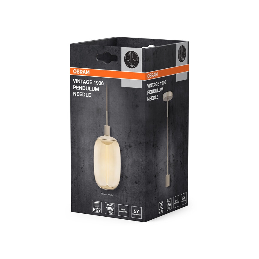 Osram - Power cable PENDULUM NEEDLE 1xE27/15W/230V beige