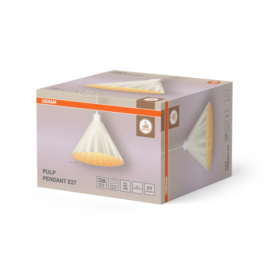 Osram - PULP cable-hung pendant light, 1x E27/9W/230V, Ø 31 cm