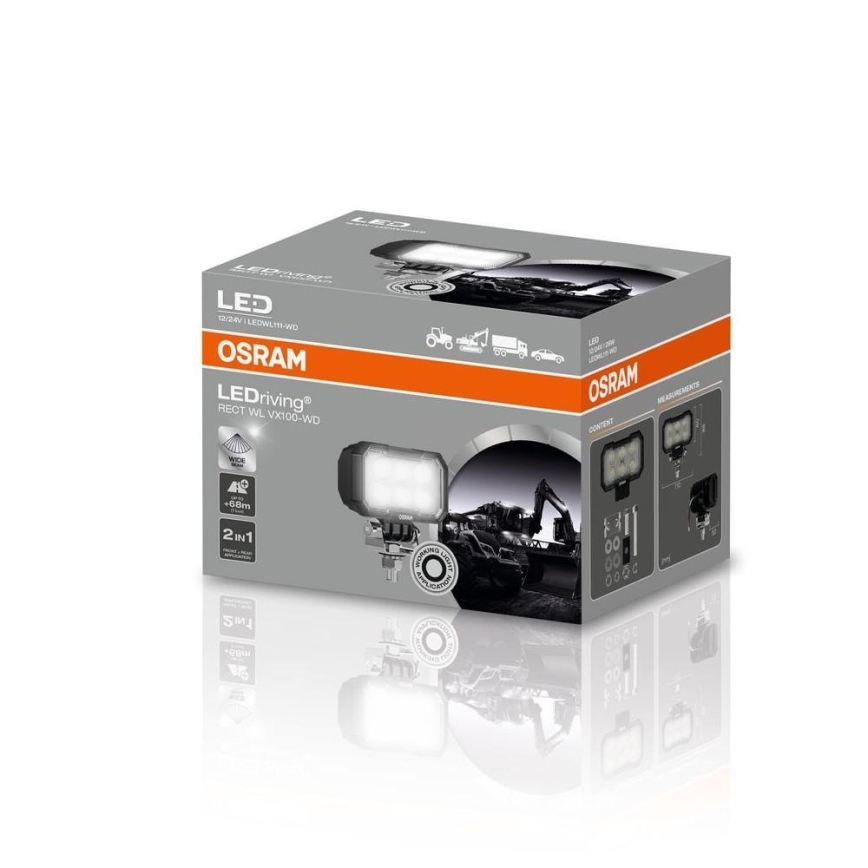 Osram - Automotive LED spotlight RECT WL VX100-WD LED/26W/12/24V IP69 6000K