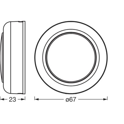 Osram - RGBW Dimmable Touch LED Night Light SMART+ DOT-IT LED/0.5W/3.7V 300 mAh