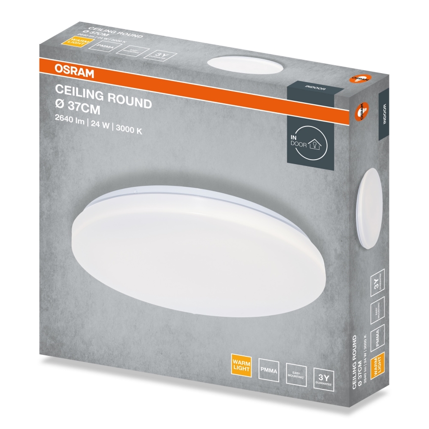 Osram - ROUND LED Ceiling Light, 24W/230V, Ø 37 cm