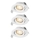 Osram - Set of 3 Dimmable LED Recessed Spotlights SPOT LED/4.9W/230V 2700K Ø 8.7 cm White