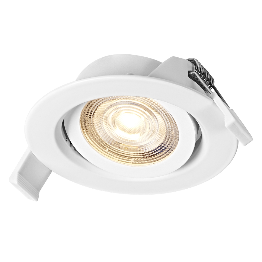 Osram - Set of 3 Dimmable LED Recessed Spotlights SPOT LED/4.9W/230V 2700K Ø 8.7 cm White