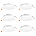 Osram - Set of 6 ESSENTIAL LED recessed downlights, 18W/230V, 6500K, dia. 22 cm, white