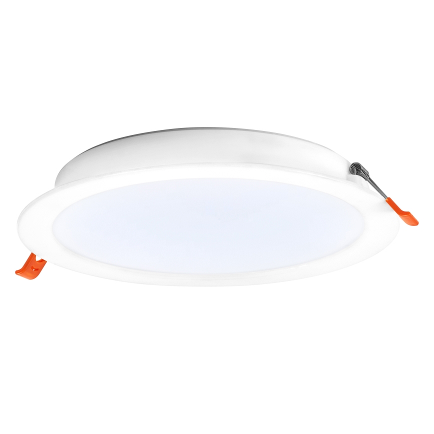 Osram - Set of 6 ESSENTIAL LED recessed downlights, 18W/230V, 6500K, dia. 22 cm, white
