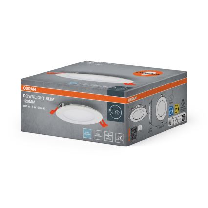 Osram - SLIM LED recessed downlight/8W/230V/6500K Ø 12 cm