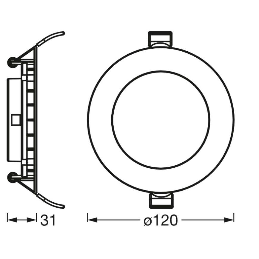 Osram - SLIM LED recessed downlight LED/8W/230V 4000K