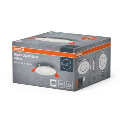 Osram - SLIM recessed LED downlight LED/4,5W/230V 4000K
