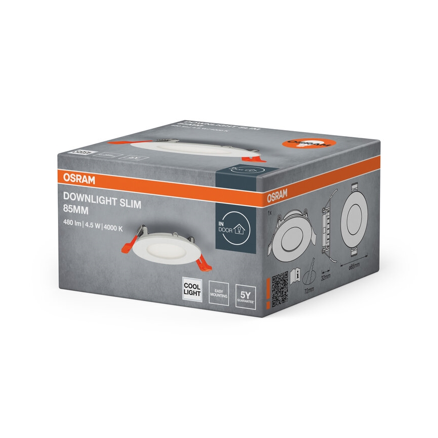 Osram - SLIM recessed LED downlight LED/4,5W/230V 4000K