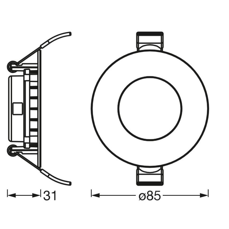 Osram - SLIM recessed LED downlight LED/4,5W/230V 4000K